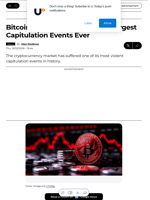 Bitcoin Just Witnessed One of Largest Capitulation Events Ever - U.Today