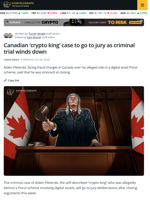 Jury Deliberations to Begin for Canadian ’Crypto King’