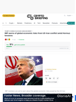 IMF warns of global economic risks from US-Iran conflict amid Hormuz tensions