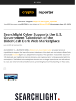 Searchlight Cyber Supports the U.S. Government Takedown of the BidenCash Dark Web Marketplace