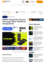 Telbet Expands Access Through New Platform Integration – Press release Bitcoin News