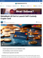 MetaMask All Set to Launch Self-Custody Crypto Card - TheNewsCrypto