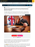 Binance scores legal win as UK court partially dismisses Bitcoin SV lawsuit
