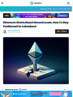 Ethereum Shorts Reach Record Levels, How To Stay Positioned For A Breakout