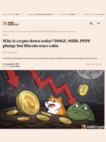 Why is crypto down today? DOGE, SHIB, PEPE plunge but Bitcoin stays calm - AMBCrypto