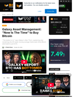Galaxy Asset Management: "Now Is The Time" To Buy Bitcoin