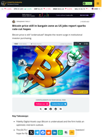 Bitcoin price still in bargain zone as US jobs report sparks rate cut hopes