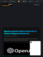 OpenAI Launches Safety Fellowship to Tackle AI Alignment Research - Blockchain.News