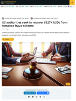 US Authorities Seek to Recover $327K USDt from Romance Fraud Scheme