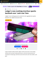 Ledger Multisig Update Sparks Fee Backlash