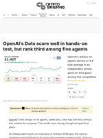OpenAI's Dots score well in hands-on test, but rank third among five agents