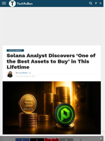 Solana Analyst Discovers ‘One of the Best Assets to Buy’ in This Lifetime - TechBullion