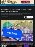 Is Coinbase Vs SEC Lawsuit Ending? US SEC Seeks 30-Day Extension