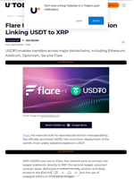 Flare Introduces Omnichain Solution Linking USDT to XRP