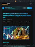 DYDX Plunges to Annual Lows After Chain Downtime Triggers Technical Sell-Off - Blockchain.News
