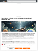 Top 3 Meme Coins to Invest in Now as Bitcoin Steady Above $90,000 - Brave New Coin
