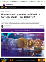 Bitwise Says Crypto Has Until 2029 to Prove Its Worth, or Be Gone