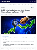 ONDO Price Prediction: Can $0.38 Support Trigger a Recovery Toward $1.13?