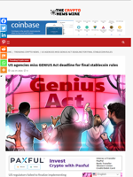 US agencies miss GENIUS Act deadline for final stablecoin rules - The Crypto News Wire