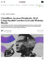 Cloudflare Accuses Perplexity AI of Using Stealth Crawlers to Evade Website Blocks - Decrypt