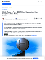 HBAR Traders Face $46 Million Liquidation Risk – Here’s Why