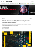 BTC price news: bitcoin claws back to $70,000 after $8.7 billion wipeout