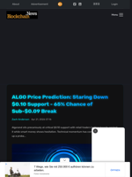 ALGO Price Prediction: Staring Down $0.10 Support - 65% Chance of Sub-$0.09 Break - Blockchain.News
