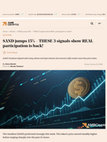 SAND jumps 15% - THESE 3 signals show REAL participation is back! - AMBCrypto