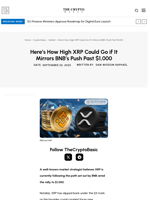 Here’s How High XRP Could Go if It Mirrors BNB’s Push Past $1,000