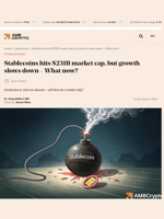 Stablecoins hits $231B market cap, but growth slows down - What now? - AMBCrypto