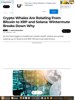 Crypto Whales Are Rotating From Bitcoin to XRP and Solana: Wintermute Breaks Down Why - U.Today