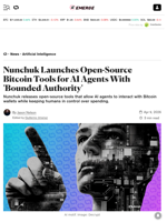 Nunchuk Launches Open-Source Bitcoin Tools for AI Agents With 'Bounded Authority' - Decrypt