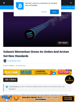Solana’s Momentum Grows As Umbra And Arcium Set New Standards | Bitcoinist.com
