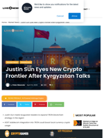 Justin Sun Kyrgyzstan TRON KGST Expansion Push