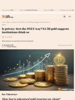 Is privacy-first the ONLY way? $3.5B gold suggests institutions think so - AMBCrypto