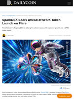 SparkDEX Soars Ahead of SPRK Token Launch on Flare  - DailyCoin