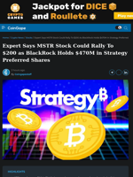 MSTR Stock Could Rally to $200 as BlackRock Holds $470M in Strategy Preferred Shares