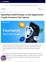 SpacePay’s 2025 Presale: A Hot Opportunity Crypto Investors Can’t Ignore