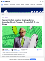 US Crypto News: Warren Buffett's Playbook Works for Bitcoin