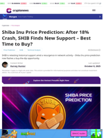 Shiba Inu Price Prediction: After 18% Crash, SHIB Finds New Support – Best Time to Buy?