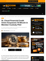 St. Cloud Financial Credit Union Surpasses 10 Bitcoin In Member Custody Pilot
