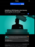 SafeMoon CEO Braden John Karony found guilty on all counts
