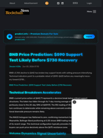 BNB Price Prediction: $590 Support Test Likely Before $730 Recovery - Blockchain.News