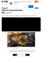Two Crucial Bitcoin (BTC) Levels: $100 Million Concentration