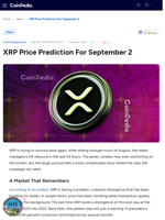XRP Price Prediction For September 2