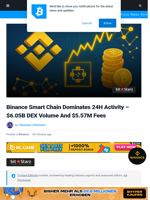 Binance Smart Chain Dominates 24H Activity – $6.05B DEX Volume And $5.57M Fees | Bitcoinist.com