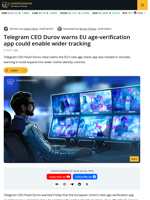 Telegram CEO Warns EU Age Verification App Risks Surveillance