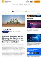 Ctrl Alt Secures VARA License to Operate as Virtual Assets Service Provider in Dubai – News Bytes Bitcoin News