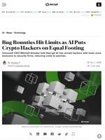 Bug Bounties Hit Limits as AI Puts Crypto Hackers on Equal Footing - Decrypt