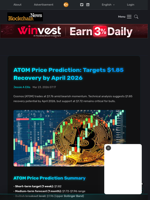 ATOM Price Prediction: Targets $1.85 Recovery by April 2026 - Blockchain.News